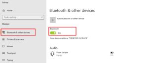 Toradh íomhá ar Bluetooth Not Available Steam