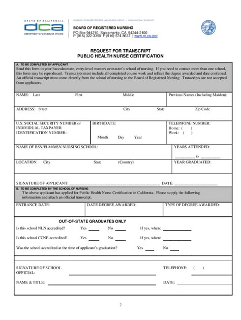 Request for Transcript Form California License に対する画像結果