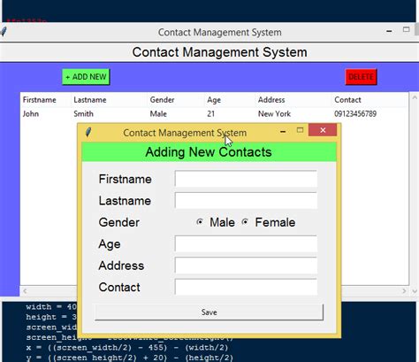 Image result for Contact Management System Software Design