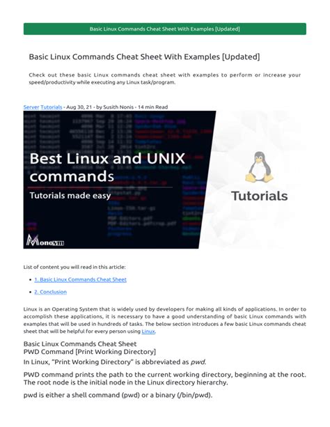 Image result for Basic Linux Commands