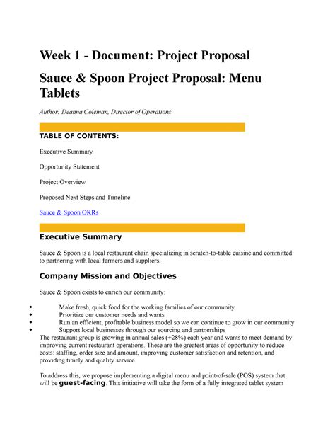 Image result for Project Proposal Summary Example