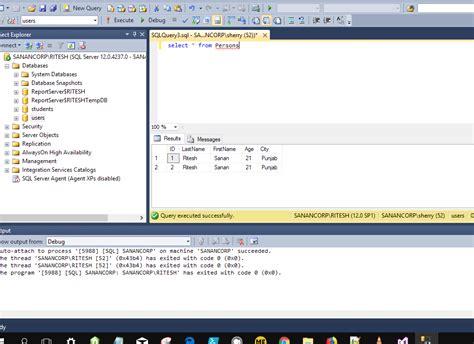 Image result for SQL Server Management Studio Tables