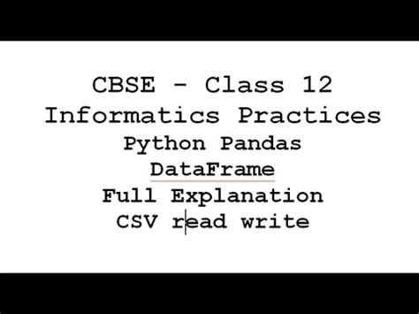 Python Pandas Class 12 に対する画像結果