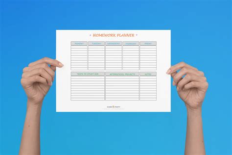 Image result for Online Class Homework Planner Printable