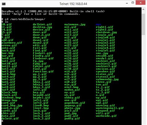 Toradh íomhá ar Telnet/SSH Linux