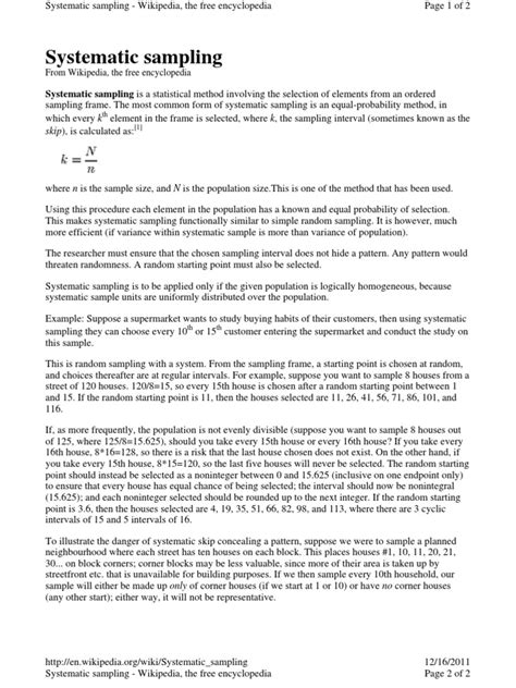 Image result for Systematic Sampling Stats