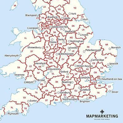Afbeeldingsresultaten voor UK Postcode Map PDF Download Free