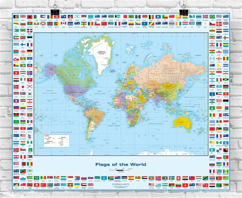 Image result for World Map Modern Flags