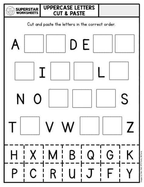 Image result for First Grade Cut and Paste Worksheets