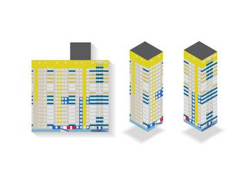 Afbeeldingsresultaten voor Exploded Isometric High-Rise