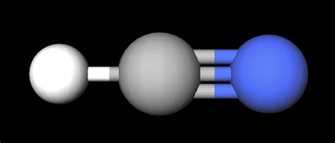 Image result for HCN Ball and Stick Model
