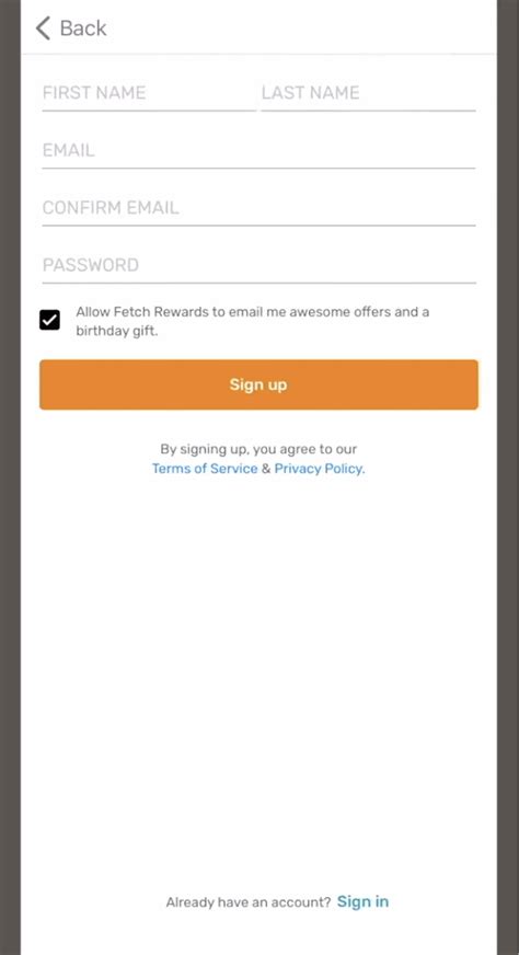 Image result for Fetch Rewards Sign Up