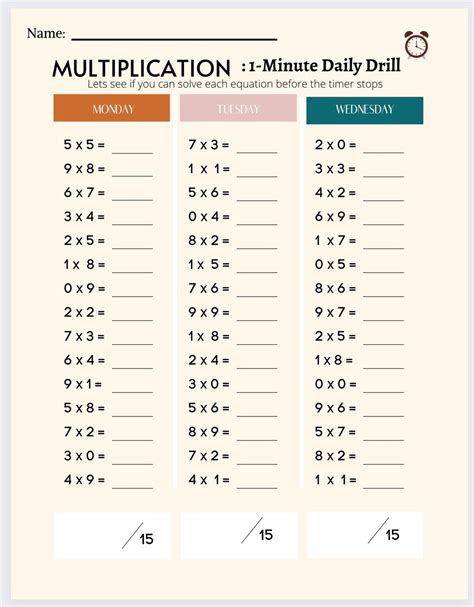 1 Minute Math Multiplication に対する画像結果