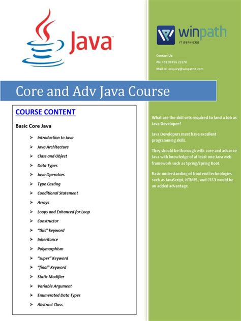 Java Course Content కోసం చిత్ర ఫలితం