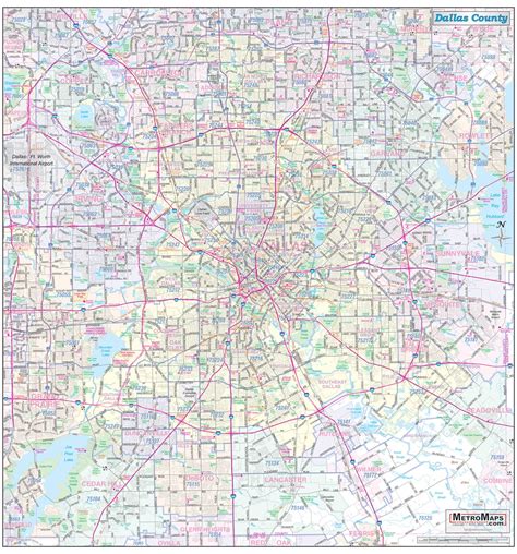 Image result for Dallas County Zip Code Map