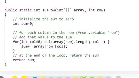 Find Sum of Row in 2D Array in JavaScript に対する画像結果