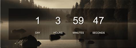 Image result for Full Screen Countdown Timer