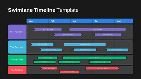 Toradh íomhá ar Timeline Slide for Project with Multiple Streams