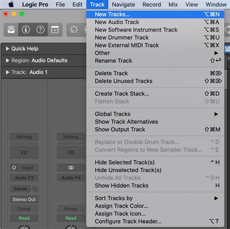 Image result for Logic Pro X Track Sheets