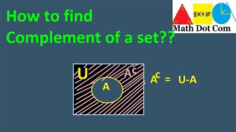What Is a Complement Set に対する画像結果