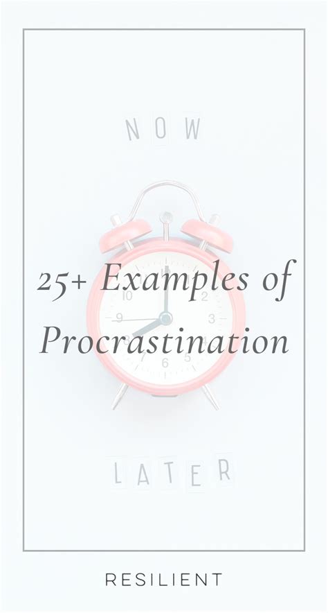 Image result for Examples of Procrastination