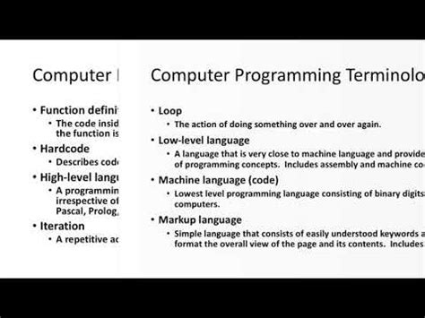 Image result for Computer Coding Terminology