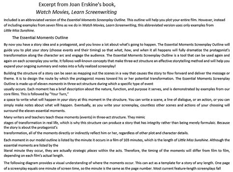 Example of a Screenplay Outline に対する画像結果