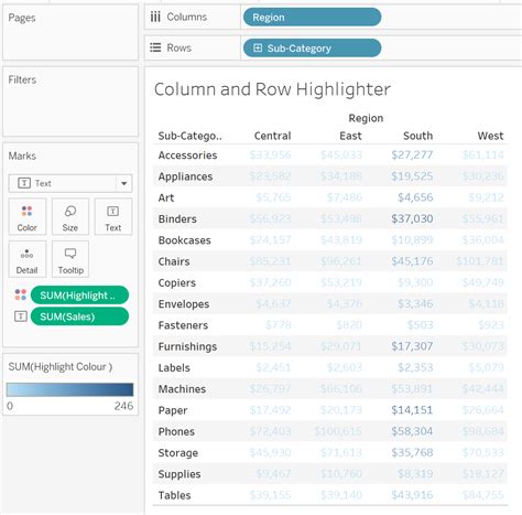Image result for Tableau Color Individual Columns