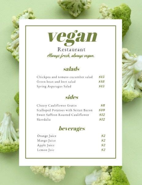 Simple Menu Card Design Plant-Based に対する画像結果