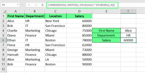 Image result for Multi-Criteria INDEX/MATCH Excel