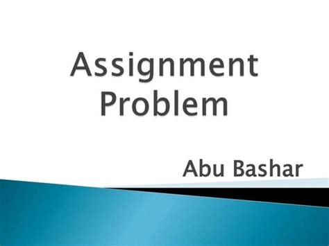 The Assignment Problem に対する画像結果