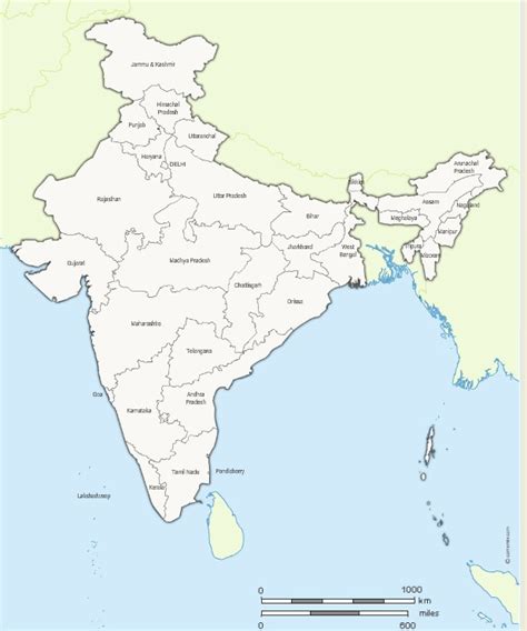 Toradh íomhá ar India State Wise Map HD