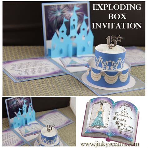 Image result for Quinceanera Exploding Box Invitation