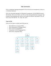 Image result for Commandsfor Database Management