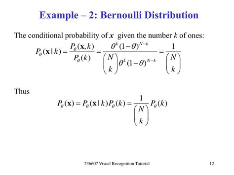 Toradh íomhá ar Bernoulli Distribution Example