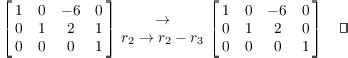 Row Reduction Identity Matrix に対する画像結果