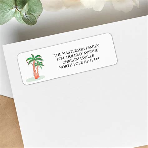 Image result for Palm Tree Return Address Labels