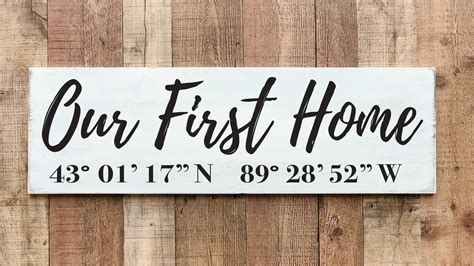 Our First Home Coordinates Sign に対する画像結果