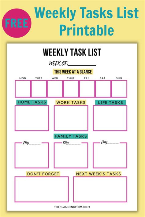 Image result for Weekly Working Checklist