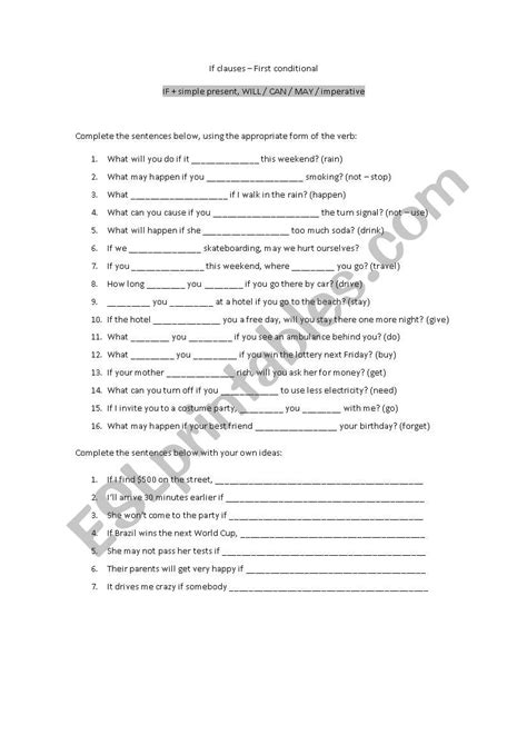 Afbeeldingsresultaten voor If Clause First Conditional