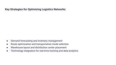 Résultat d’images pour Logistic Network Planning Optimization Model Question