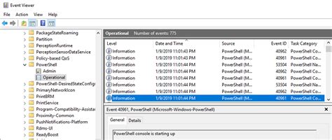 Toradh íomhá ar PowerShell EventLog