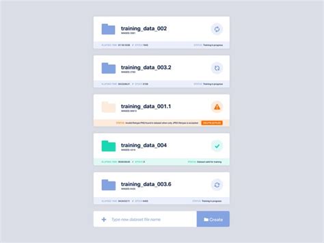 Image result for Dataset Management UI