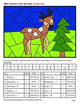 Image result for Math Symbols Coloring Pages