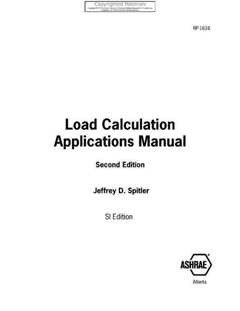 Image result for Load Calculation Mnual PDF