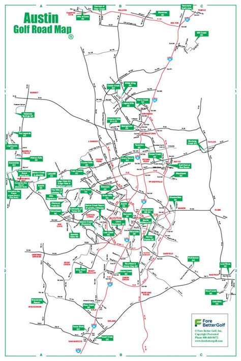Austin Golf Course Map に対する画像結果