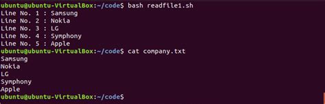 Bash File First Line に対する画像結果