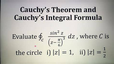 Toradh íomhá ar Cauchy's Integral Formula Examples