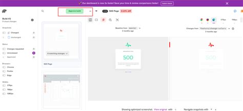Performance Testing Images for GUI に対する画像結果