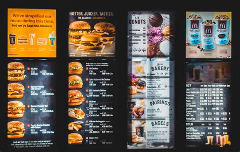 Toradh íomhá ar Digital Menu Board Examples